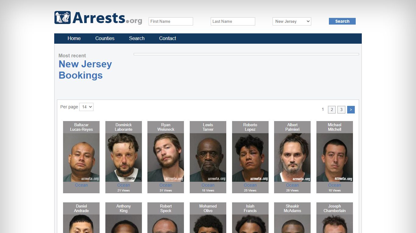 New Jersey Arrests and Inmate Search